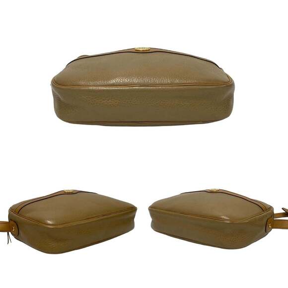 CHRISTIAN DIOR Brown Leather Pochette Shoulder Bag - Picture 6 of 9